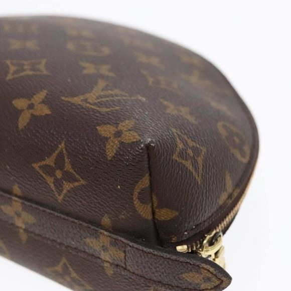 LOUIS VUITTON Monogram Trousse Demi Ronde Cosmetic Pouch M47520 LV Auth 91150 - Picture 15 of 16